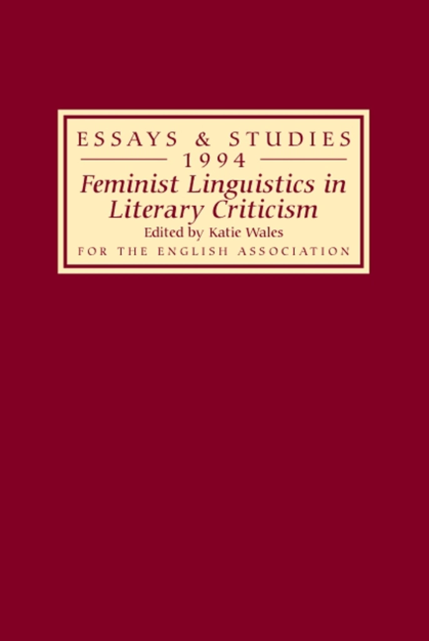 Feminist Linguistics in Literary Criticism